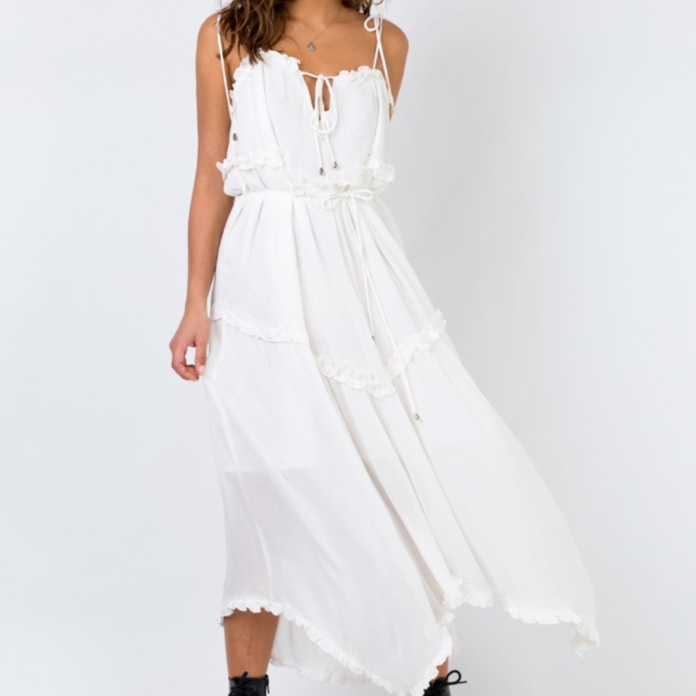 Tie Strap Flowy Maxi Dress